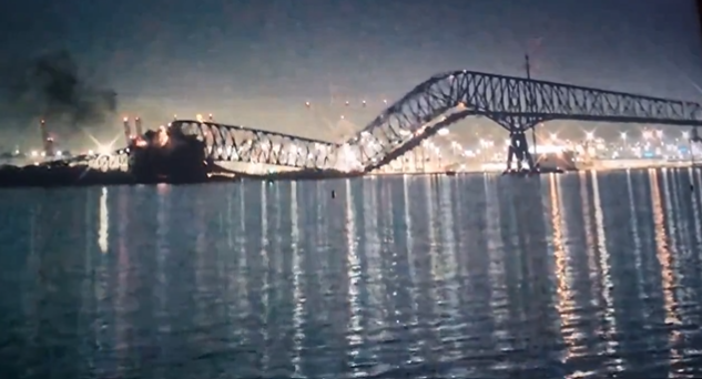 Tragedy Strikes as Cargo Ship Collides with Francis Scott Key Bridge in Baltimore Harbor