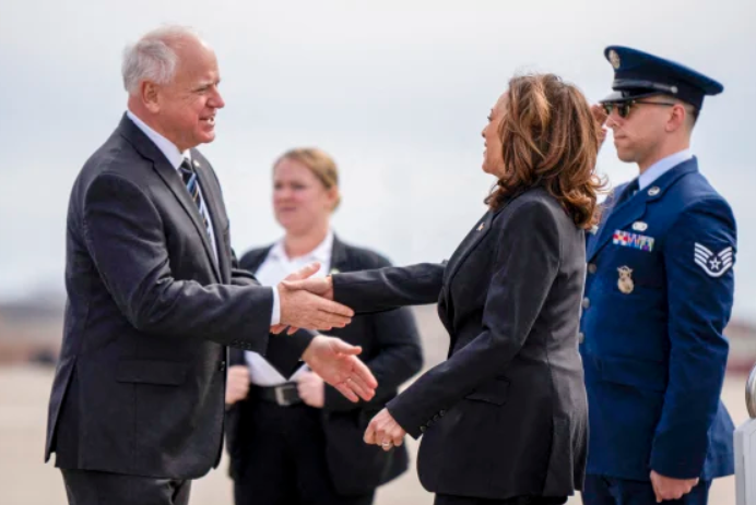 Vice President Kamala Harris Selects Minnesota Gov. Tim Walz as Running Mate for 2024 Election